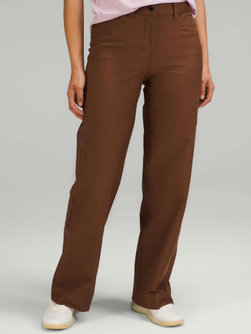 lululemon City Sleek wide-leg high-rise pants in roasted brown